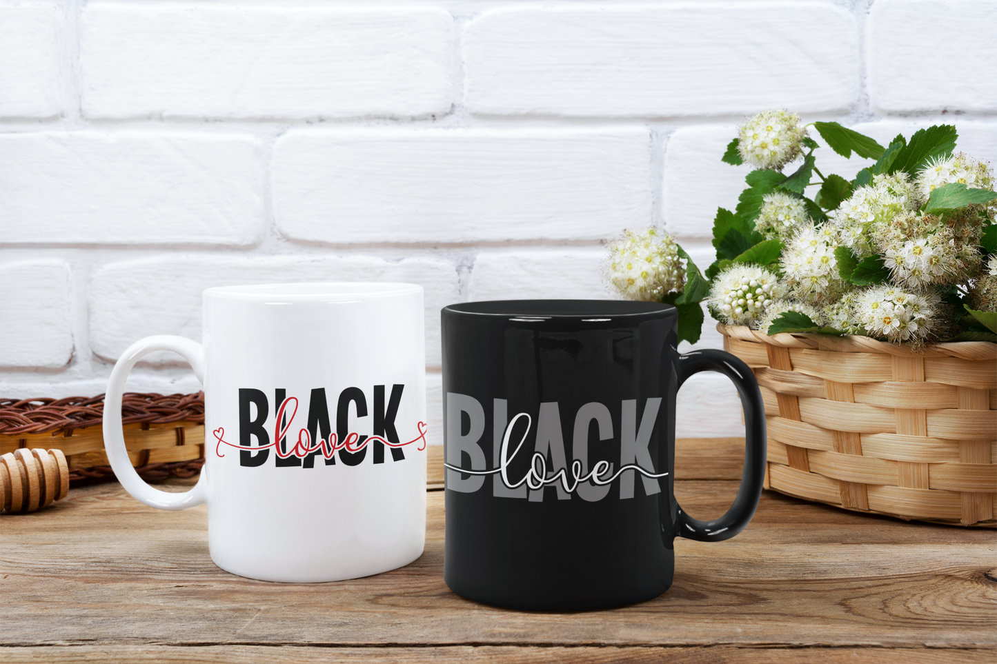 Black Love - Black mug 11oz