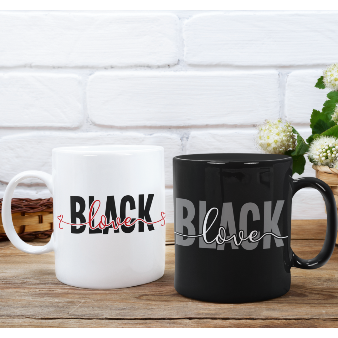 Black Love - Black mug 11oz