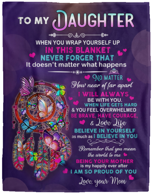 Daughter Wrap Yourself Up Blanket Fleece (Large - 60x80)