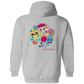 Faces Dia De Los Muertos (Day of The Dead) Halloween Zip Up Hooded Sweatshirt