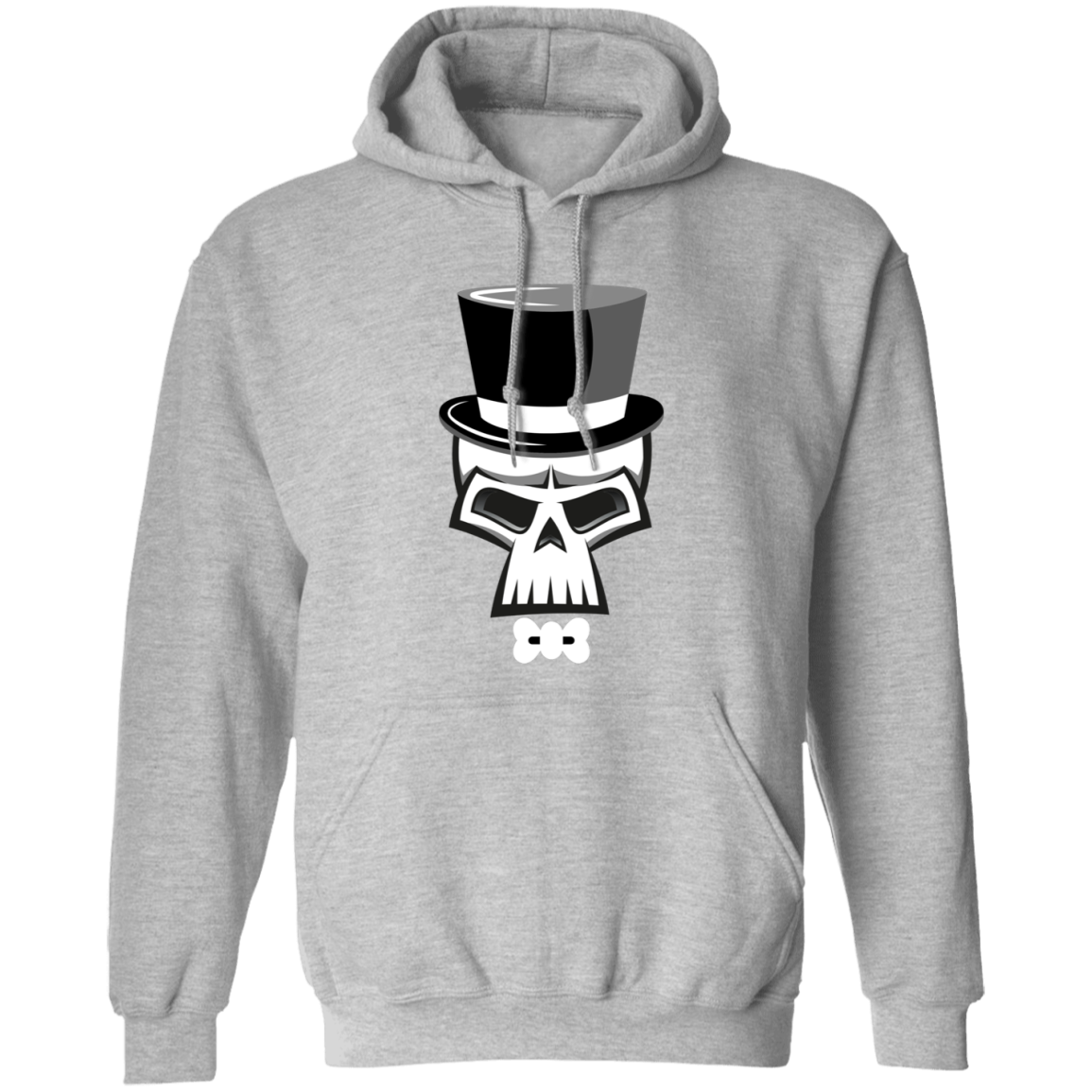 Skull Top Hat Halloween Hoodie