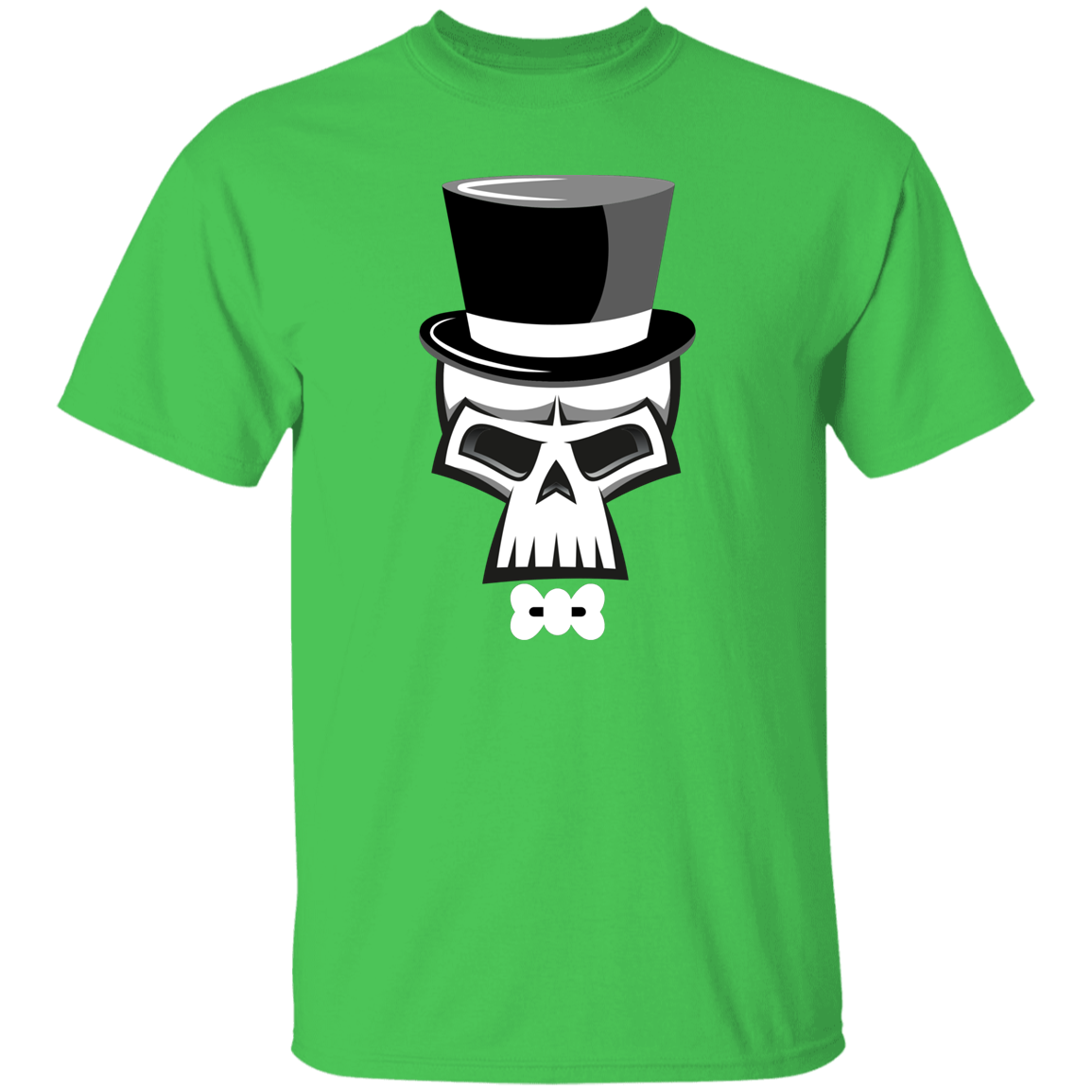 Skull Top Hat Halloween T-Shirt