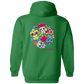Faces Dia De Los Muertos (Day of The Dead) Halloween Zip Up Hooded Sweatshirt