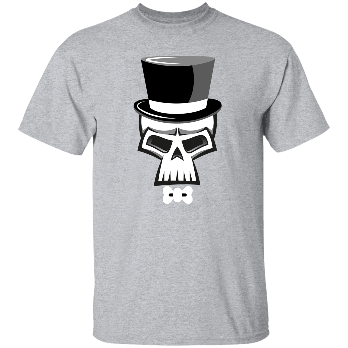 Skull Top Hat Halloween T-Shirt