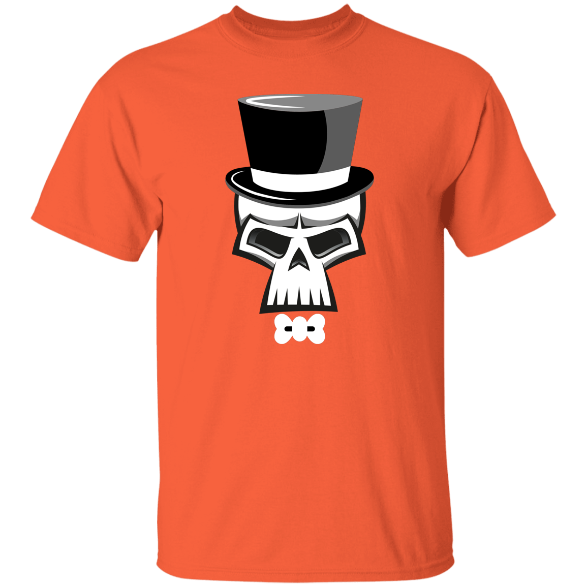 Skull Top Hat Halloween T-Shirt