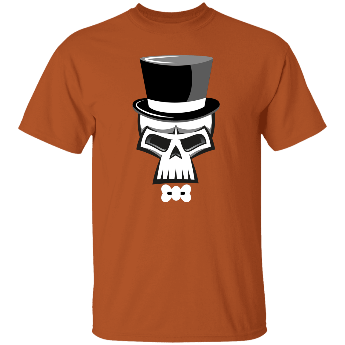 Skull Top Hat Halloween T-Shirt