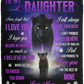Daughter Love Mom Black Panther Cozy Plush Fleece Blanket (Medium - 50x60)