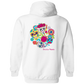 Faces Dia De Los Muertos (Day of The Dead) Halloween Zip Up Hooded Sweatshirt