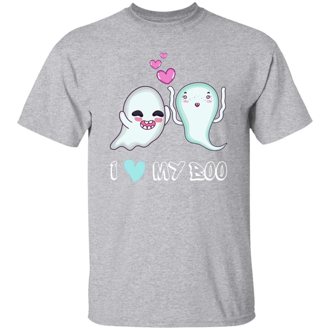 I Love My Boo Halloween Matching T-Shirt 1