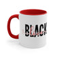 Black Love Hearts - Accent Coffee Mug, 11oz