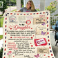 Daughter Post Card Love Soft Premium Sherpa Blanket (Large - 60x80)